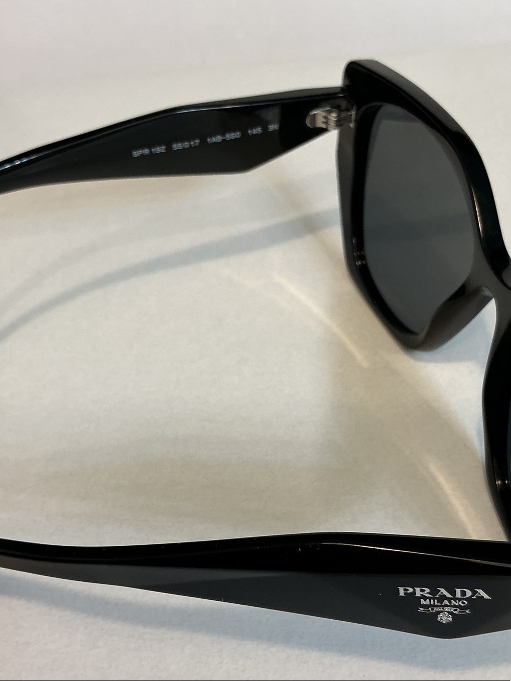 Prada Black Cat-Eye Sunglasses with Dark Lenses - Picture 3 of 5